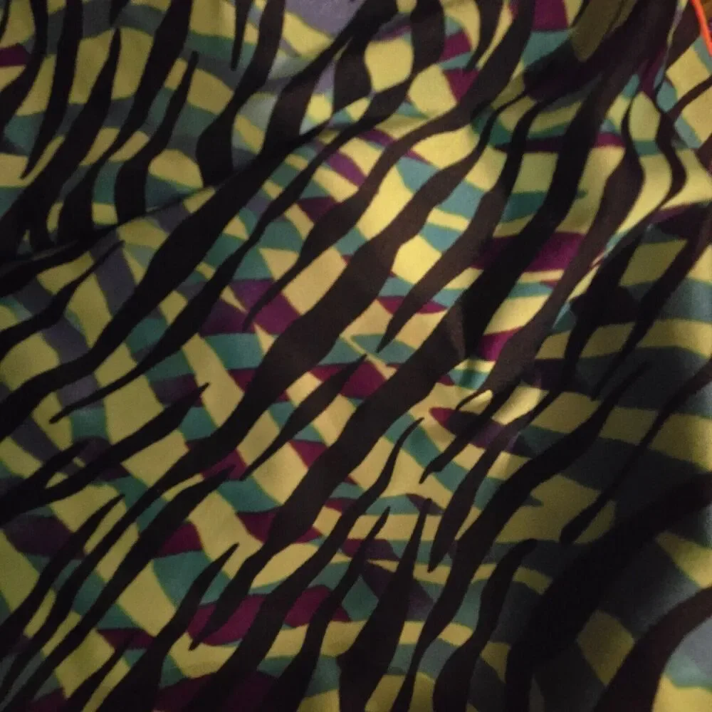TYR The Finals Youth Girls Zebra Zoo No Foil Swimsuit Flutterback  -Size 26 New